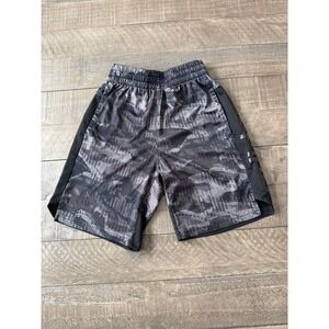 Adidas Boys Black Gray Athletic Shorts Size 8